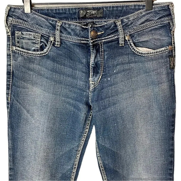 Silver Women’s Sz 31 Jeans Mid Rise Boot Cut - Picture 2 of 8